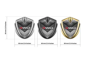 Car Badge Racing Design Glossy Finish